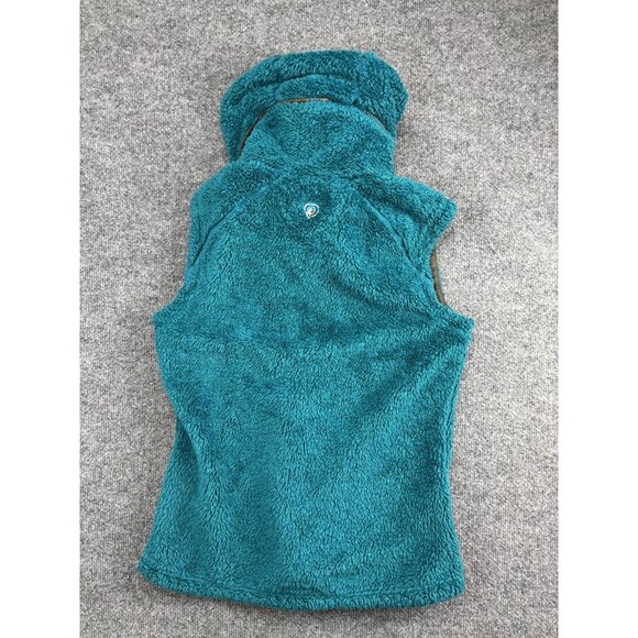 Kuhl Vest Womens Medium Blue Fleece Hooded Full Zip Outdoor Jacket Pockets Warm - Picture 6 of 7